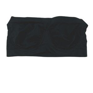 Rhonda Shear Women's Strapless Bandeau Bra | Black | Size M